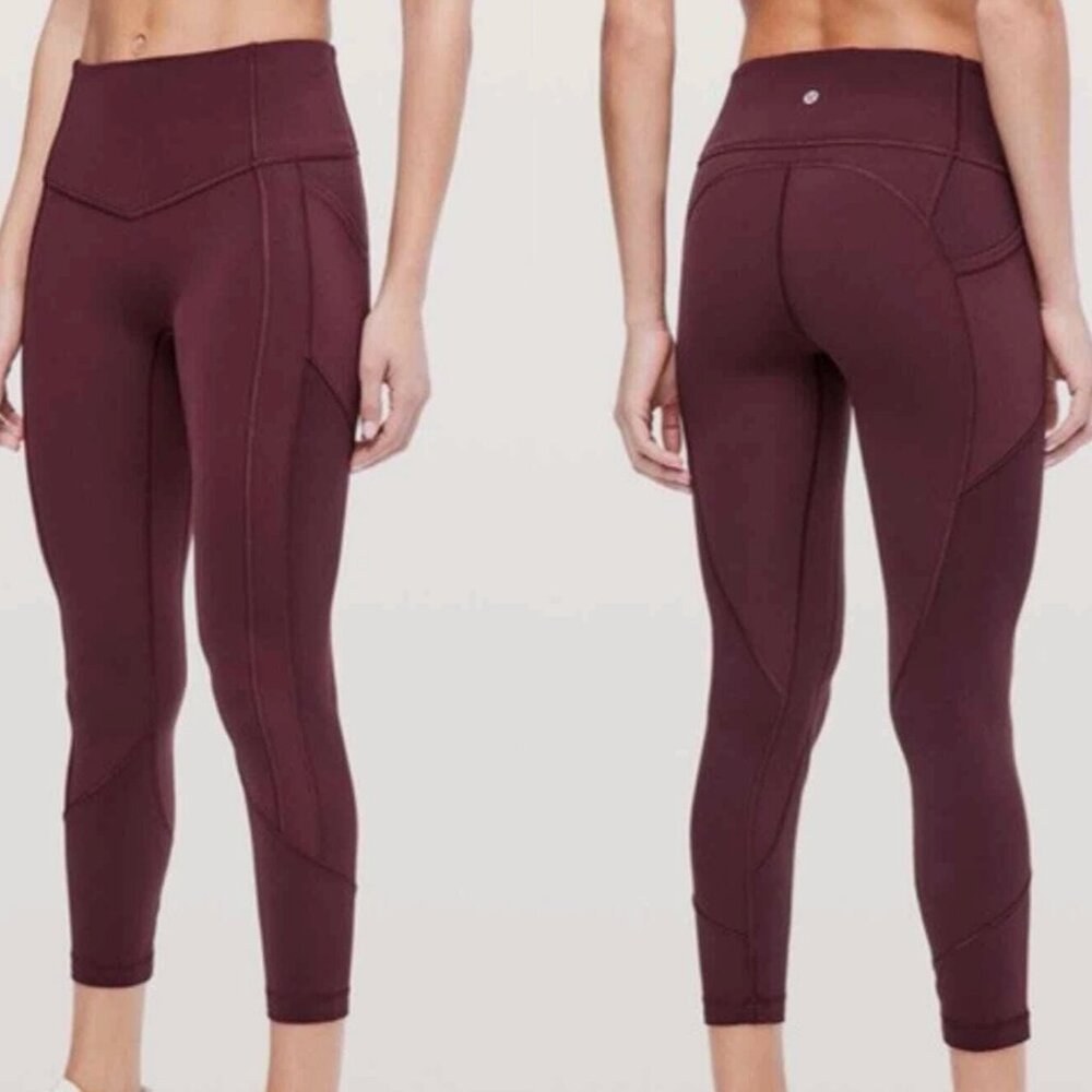 Lululemon All The Right Places Crop II 23" Dark Adobe Sz 2
